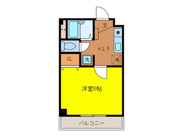 コンフォ－ル港楽の物件間取画像